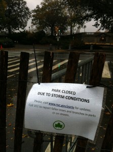 Central Park je bil nesramno zaprt.
